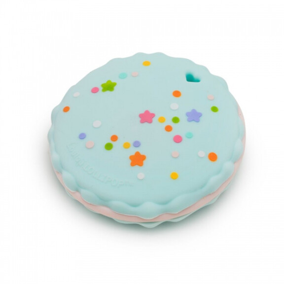 Loulou Lollipop  -  Gryzak Silikonowy Macaron Blue