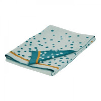 Done by Deer  -  Dots Kocyk Dzianinowy Blue