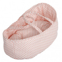 Barrutoys  -  Nosidełko dla Lalek Dots Pink 36 cm 