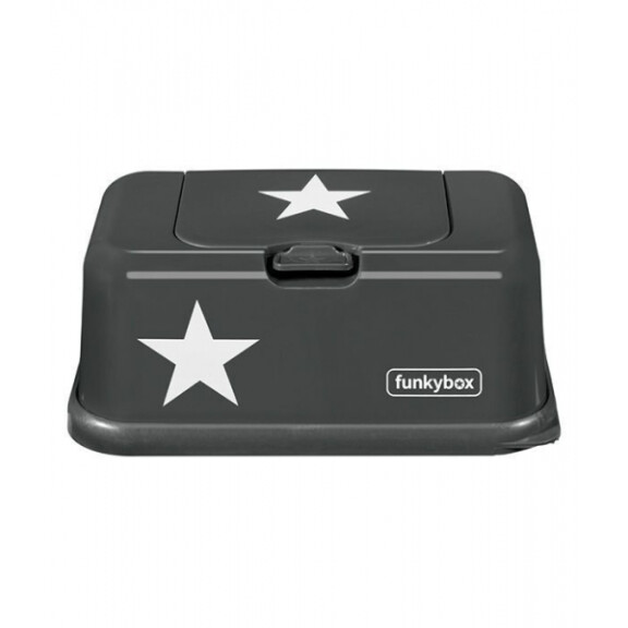 Funkybox  -  Pojemnik na Chusteczki Dark Grey White Star