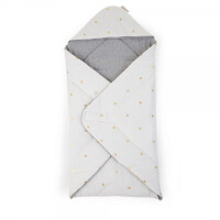 CHILDHOME - Childhome Otulacz Uniwersalny 75 x 75 cm Jersey Gold Dots