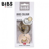 Bibs  - 2 - Pack s Blush & Dark oak Smoczek Uspokajający Kauczuk Hevea