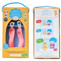 Nana's Manners - Nanas Manners Etap 3 Pink Sztućce Nóż Widelec 3 - 9 Lat