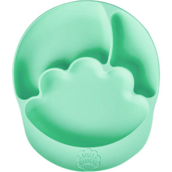 Nana's Manners - Nana's Manners Green Talerz Silikonowy z Przyssawką