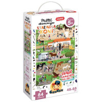 Czuczu  -  Puzzle obserwacyjne 84 elementów. Stadnina koni