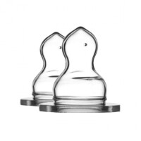 Eco Viking  -  Antykolkowy Ortodontyczny Smoczek Silikonowy Stage 1 dla Noworodków 2 Pack