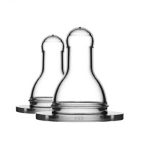 Eco Viking  -  Antykolkowy Ortodontyczny Smoczek Silikonowy Stage 1 dla Noworodków 2 Pack