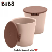 BIBS - Bibs Cup Set Blush 2 Kubeczki z Pokrywkami do Picia Dla Dzieci