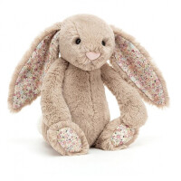 JellyCat  - przytulanka maskotka Blossom Królik Beżowy Kolorowe uszy 31cm