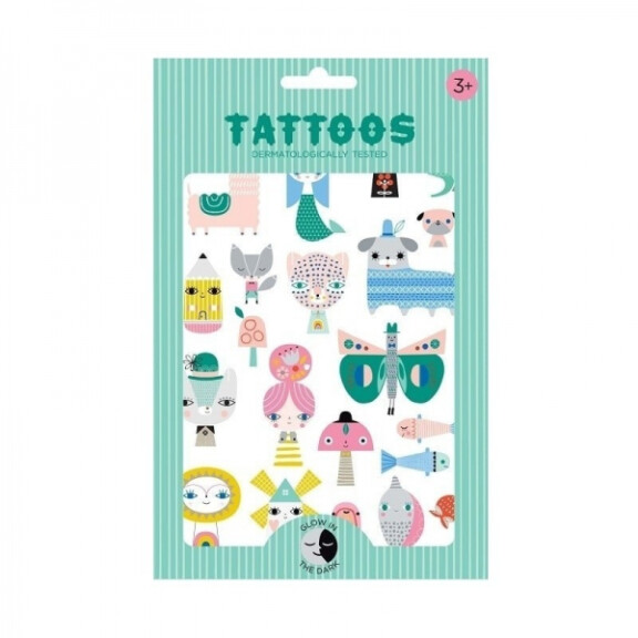Petit Monkey - Petit Monkey  -  Tatuaże Świecące w Ciemnościach Tattoo Leopard Glow in The Dark