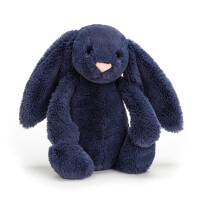 JellyCat - Bashful Królik Granatowy 18cm