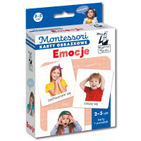 Wydawnictwo Edgard  -  Kapitan Nauka. Montessori. Karty obrazkowe. Emocje 2-5 lat