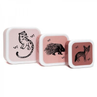 Petit Monkey - Petit Monkey  -  3 Śniadaniówki Lunchboxy Desert Rose