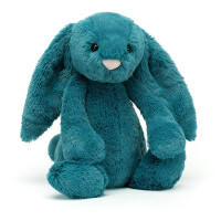 JellyCat - Bashful Królik Turkusowy 31 cm