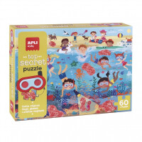 Apli Kids - Puzzle z Magicznymi Okularami Apli Kids  -  Plaża 4+