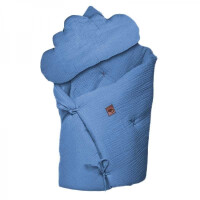 Hi Little One - Hi Little One - Kołderka z Podusią i Rożek z Oddychającej Bawełny Organicznej Gots Quilt Baby Horn Jeans