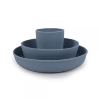 FILIBABBA - Filibabba Silikonowy Zestaw Obiadowy Powder Blue