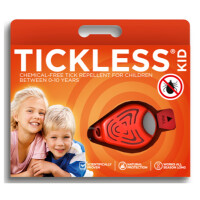 Tickless  - Ultradźwiękowa ochrona przed kleszczami Przenośny kid Orange