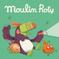 Moulin Roty      -       Zestaw 3 Krążków z Bajkami do Projektora W DŻUNGLI 668359