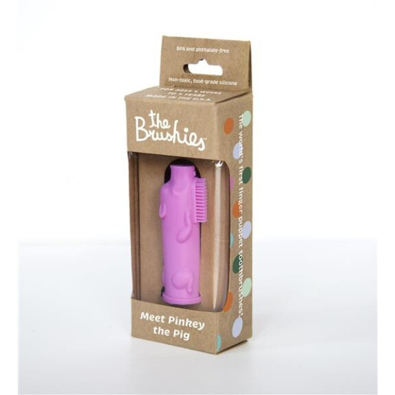 The Brushies - Szczoteczka Silikonowa na Palec Świnka Pinkey