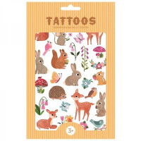 Petit Monkey - Petit Monkey  -  Tatuaże Zmywalne Dla Dzieci Tattoo Woodland Friends