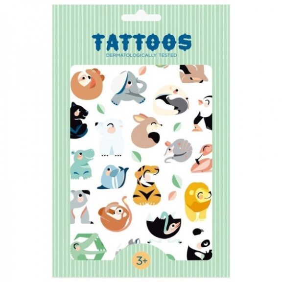 Petit Monkey - Petit Monkey  -  Tatuaże Zmywalne Dla Dzieci Tattoo Wild Animals