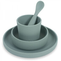 Jollein - Baby & Kids - Jollein  -  Eko Zastawa Silikonowa Ash Green