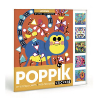 Poppik  -  Pocztówki Wyklejanka Pixel art Zwierzęta my Sticker Cards Animals