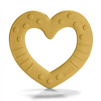 BIBS - Bibs Baby Bitie Heart Mustard Gryzak Dla Niemowlaka