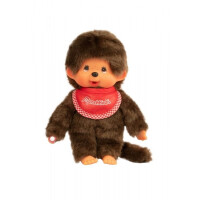 Monchhichi   -   Pluszowa małpka chłopiec Classic, 20cm - Czerwony