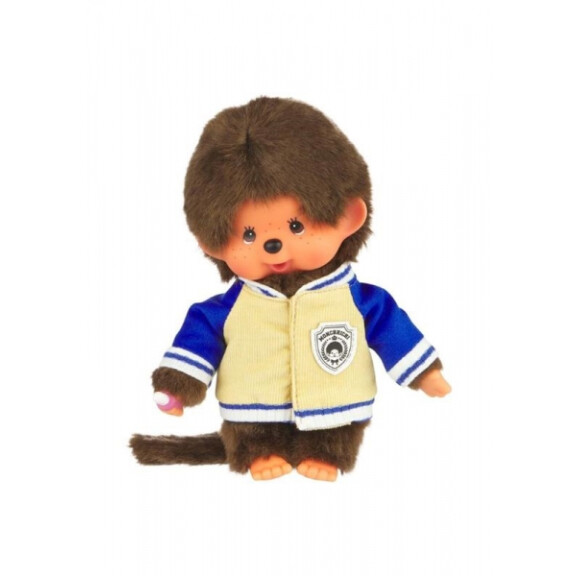 Monchhichi      -    Pluszowa małpka chłopiec w sztruksowej kurtce