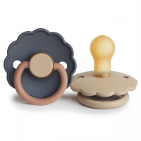 Frigg         -        smoczek Daisy Kauczuk 2-Pack Aurora/Croissant Rozmiar 1,  0-6m