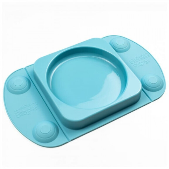 EASYTOTS - Easytots  -  Easymat Mini Max 2in1 Silikonowy Talerzyk z Podkładką  -  Lunchbox Teal