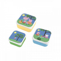 Petit Jour Paris® - Lunch Box 3 Szt/kpl Świnka Peppa | Petit Jour Paris®