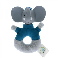 Meiya & Alvin  -  Alvin Elephant Soft Rattle With Organic Teether Head