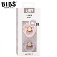 BIBS - Bibs Colour 2 - Pack Blossom & Dusky Lilac m Smoczek Uspokajający Kauczuk Hevea