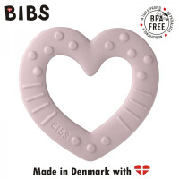 BIBS - Bibs Baby Bitie Heart Pink Plum Gryzak Dla Niemowlaka
