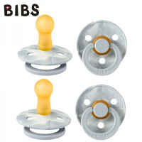 BIBS - Bibs Tie Diy Collection 2 - Pack Cloud Ivory & Cloud Ivory m Smoczek Uspokajający Kauczuk Hevea