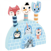 vilac  -  IGLOO POP-UP ZABAWKA ZRĘCZNOŚCIOWA ZE SKACZĄCYMI ZWIERZĘTAMI 8534