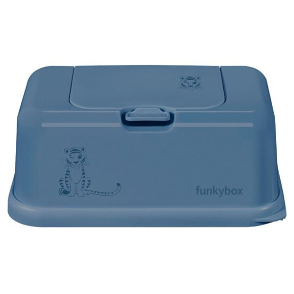 Funkybox  -  Pojemnik na Chusteczki, Jeans Blue Tiger