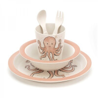 Jellycat    -    Bambusowy Zestaw Obiadowy z Ośmiornicą 25cm