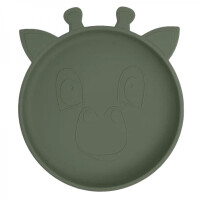 NUUROO - Nuuroo  -  Talerzyk Silikonowy Giraf Dusty Green
