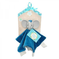 Meiya & Alvin  -  Alvin Elephant Snuggly Comforter With Organic Teether Head