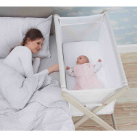 Little Chick London - Crib White Oddychające Łóżeczko Dostawne