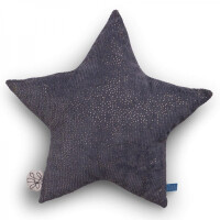 Picca Loulou  -  Poduszka Dekoracyjna Sparkle Star Grey 25 cm