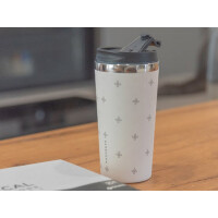 Bamboom - Kubek Termiczny z Ustnikiem Kremowy 500ml Bamboom