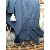 Samiboo       -       Bambusowy Ręcznik Króliczek       -       denim