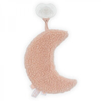 Jollein - Baby & Kids - Jollein  -  Przytulanka Dou Dou z Zawieszką na Smoczek Księżyc Pale Pink