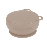 MINIKOIOI - Minikoioi Miseczka Silikonowa z Pokrywką Bubble Beige