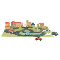 Egmont Toys® - Drewniane Puzzle, Miasto i Samochodziki | Egmont Toys